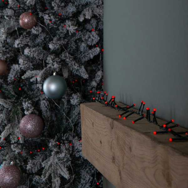 Samuel Alexander 9m 360 LED Battery Operated Christmas BerryBrights String Lights in Red