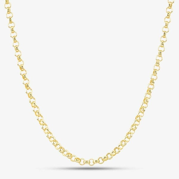 T. H. Baker 9ct Yellow Gold Round Belcher Chain SRBP-350-9Y