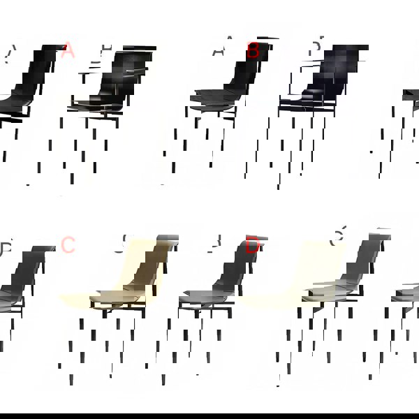 Rit Concept Choi Dining Chair With Armrest, Leather