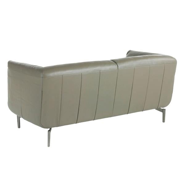 Angel Cerdá Grey leather sofa 6036/6037