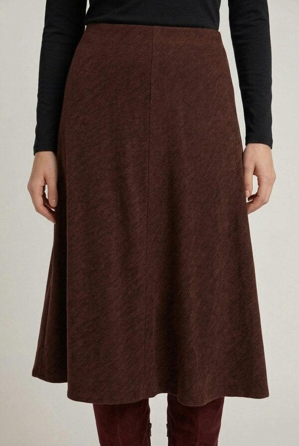 Izabel London High Waist Textured A-Line Maxi Skirt