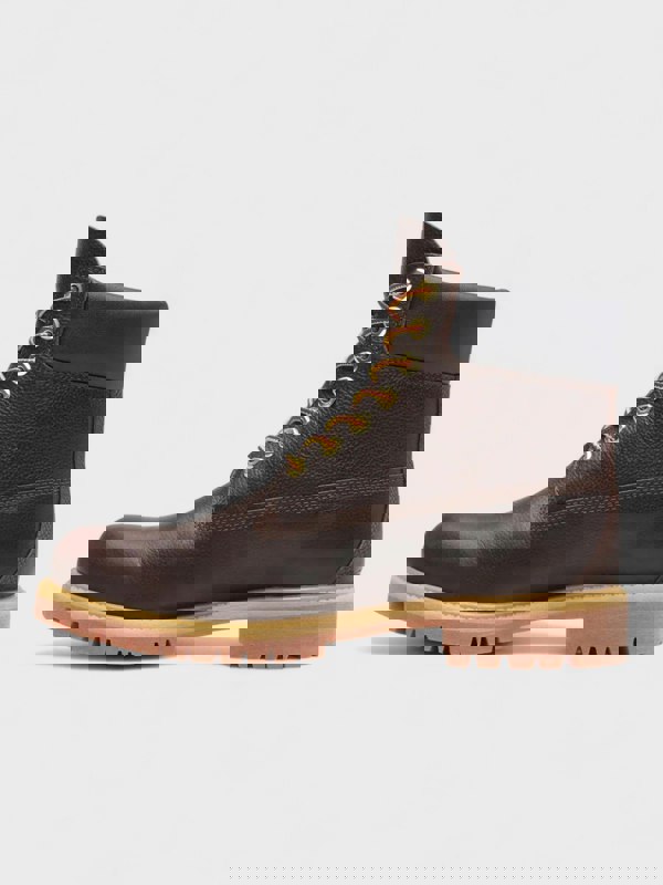 Timberland Premium Espresso Brown 6-Inch Lace Up Boots