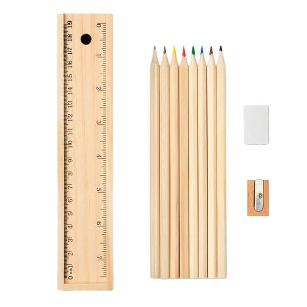MidOcean Todo Wooden Stationery Set - Wood - 