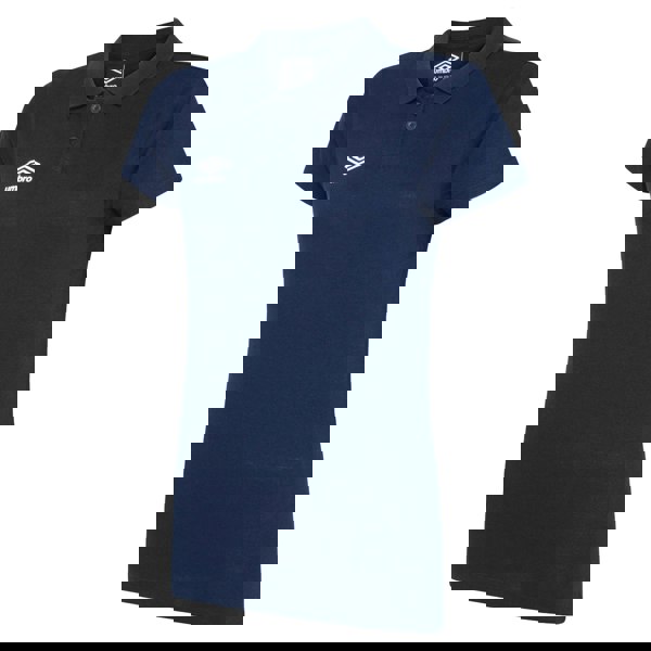 Umbro Womens/Ladies Club Essential Polo Shirt - Dark Navy/White