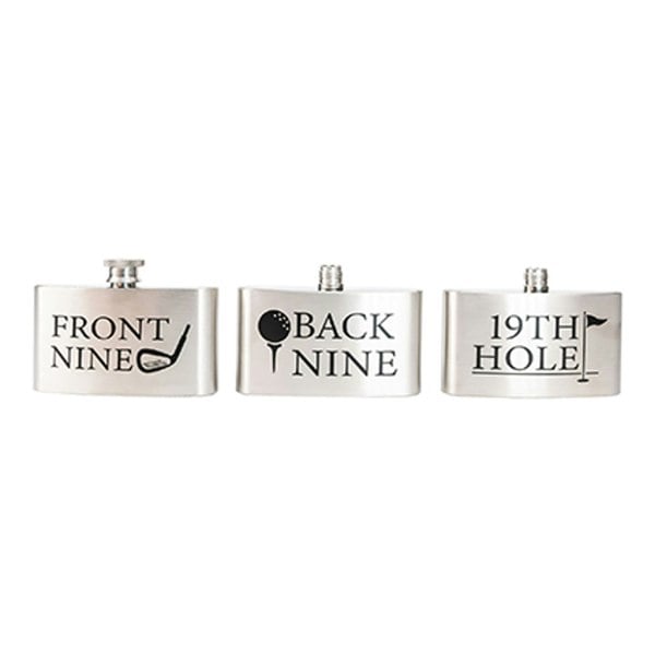 Diletto Gifts 19th Hole Golfer's Flask, Drinking Beverage Travel Barware Accessories19th Hole Golfer's Flask