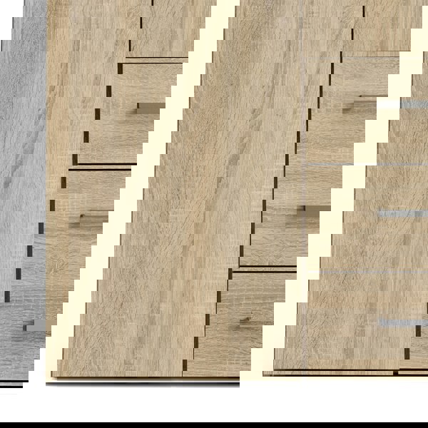 Furniture To Go Space Wardrobe - 4 Doors 3 Drawers in Oak 2000