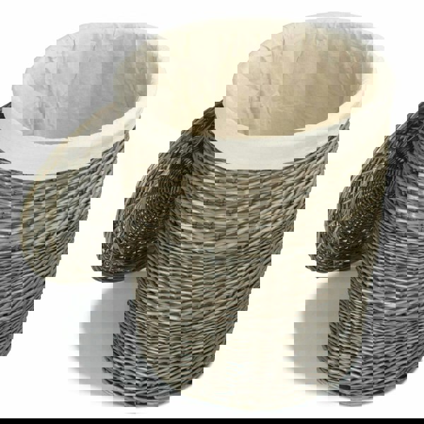 Round Laundry Wicker Basket