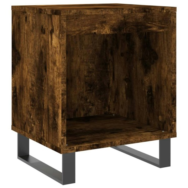 Berkfield Bedside Cabinets 2 pcs Smoked Oak 40x35x50 cm Engineered Wood