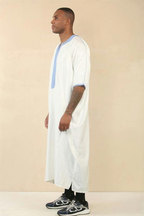 Infinity Leather Men's Moroccan Thobe Djellaba Jubba Robe Eid