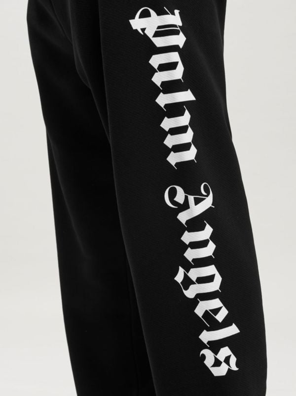 Palm Angels Branded Logo Joggers - Black