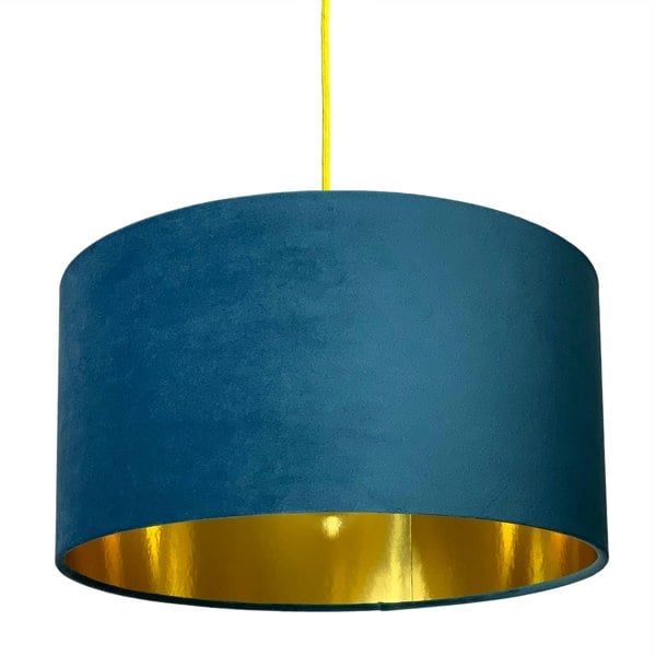 Love Frankie Flint Velvet Lampshade With Gold Lining