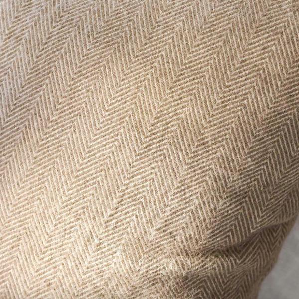 Oatmeal Herringbone Cushion in Oatmeal - alternative angle