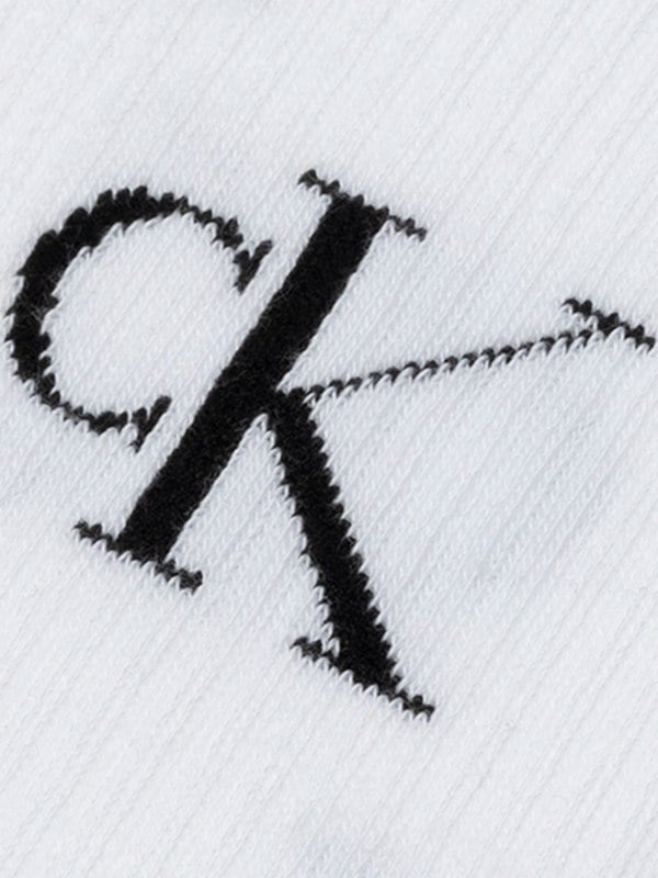 Calvin Klein 4 Pack Giftboxed Trainer Womens Crew Socks Black/White