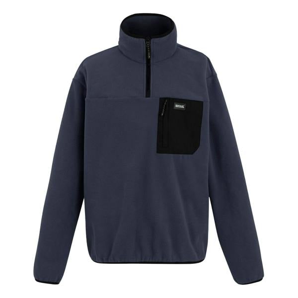 Regatta Mens Frankie Half Zip Fleece Top - Navy Blue