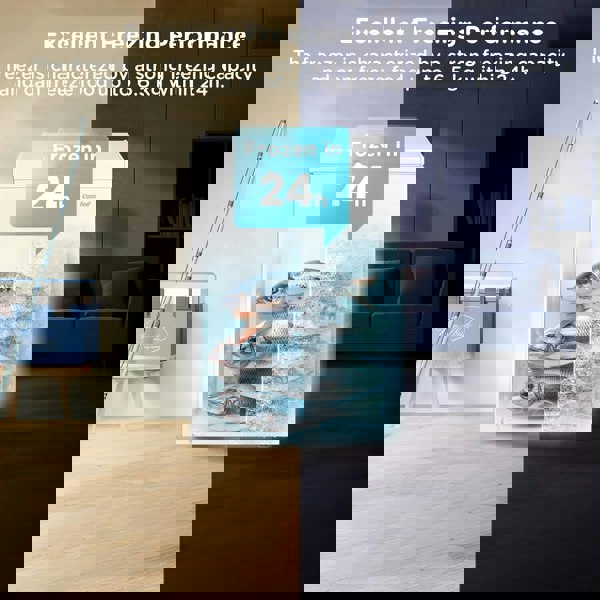 Living and Home RCC146WH-2UK(E) 143L Freestanding Chest Freezer, Digital Temp Control, 4-Star Rating, Suitable for Outbuildings and Garages, White