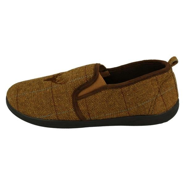 Padders Mens Padders Stag Detailed Slipper Huntsman