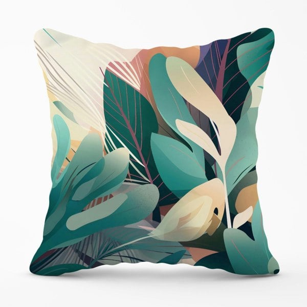 Warren Reed Abstract Tropical Leaves Cushions