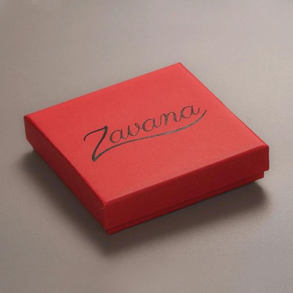 Zavana Red Crystal Necklace with Round & Pear Shaped Cubic Zirconia Stones For Women
