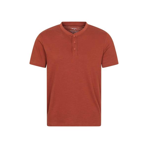 Mountain Warehouse Mens Hasst Organic T-Shirt - Rust - 