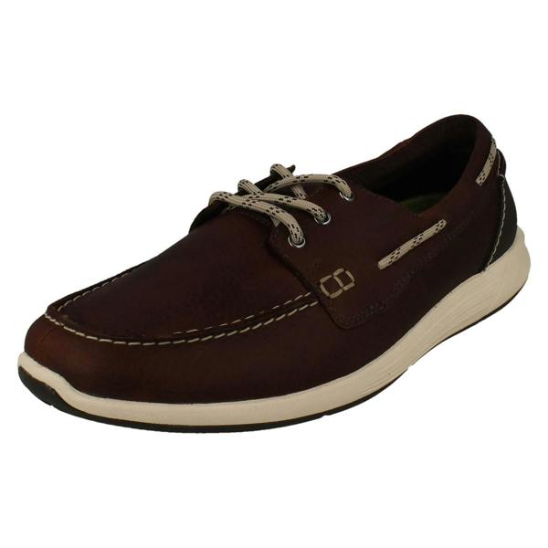 Clarks Mens Clarks Innovative Rock Soled Lace Up Deck Shoes ATL Sail Go