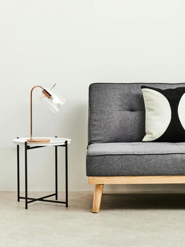 Interiors by Premier Trosa Side Table with Round White Top