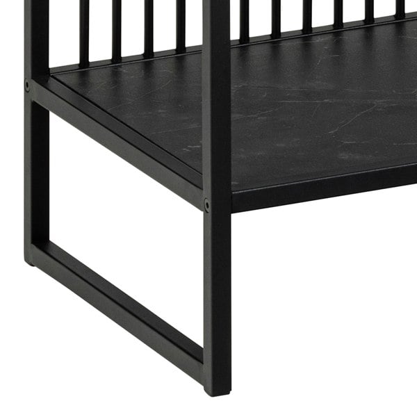 Furniture To Go Strington Bookcase with 2 Shelves in Black