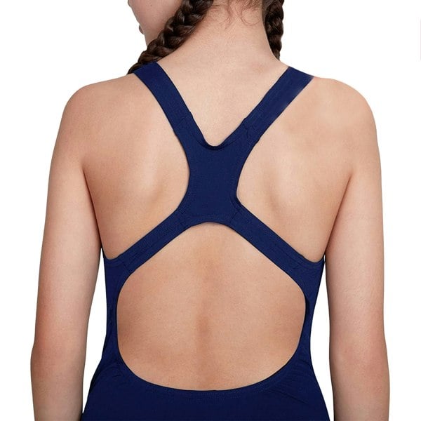 Speedo Girls Medalist One Piece Swimsuit - Navy