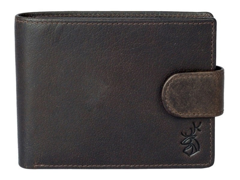 Mala Leather Extra Capacity Wallet – Kalmin Collection – RFID Protected Oiled Leather Tab Wallet with 10 Card Slots & Gift Box