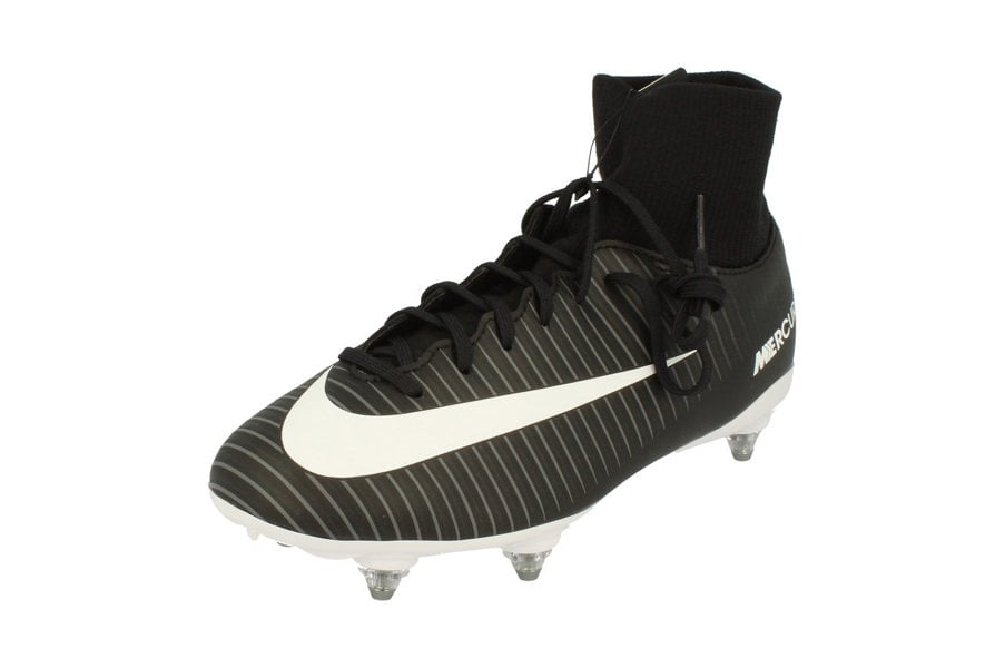 Nike Junior Mercurial Victory VI DF SG Football Boots 903596 002 - Black White Dark Grey 002 - Photo 0