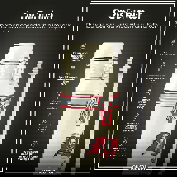 ION8 NFL x ION8 Insulated Steel Water Bottle, NFL Buccaneers, 750ml (24oz)