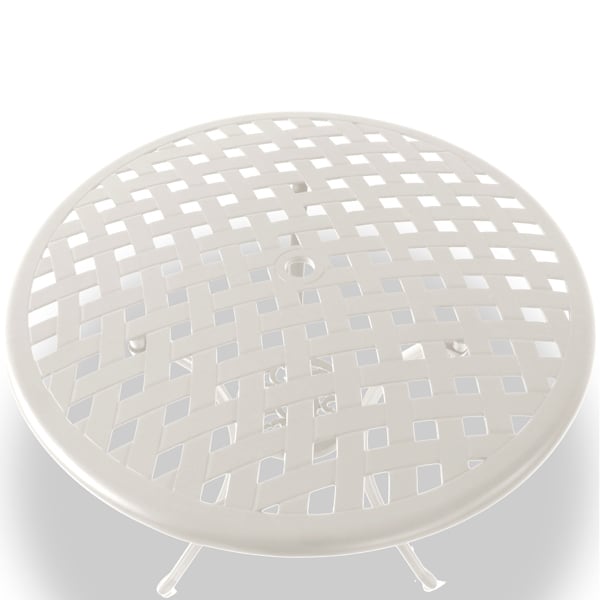 Centurion Supports OSHOWA Garden and Patio White Cast Aluminium Bistro Table