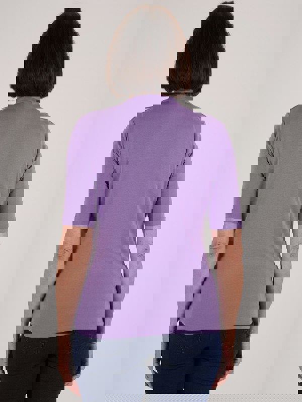 PennyPlain High Back Sweetheart Neck Top - Amethyst