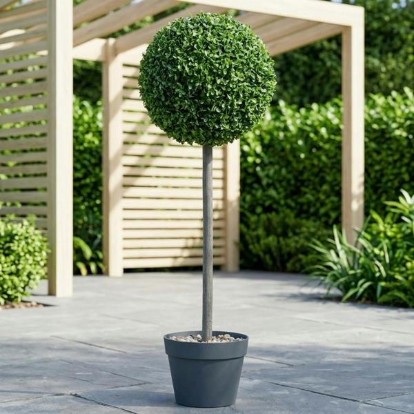Garden Greatness Uno Artificial Potted Topiary Tree