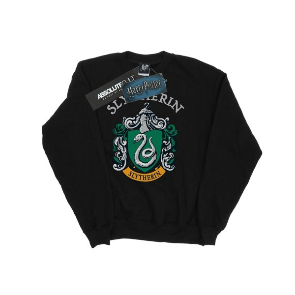 Harry Potter Girls Slytherin Crest Sweatshirt - Black