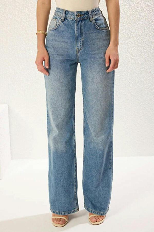 WOVCOR High Waist Wide Leg Jeans
