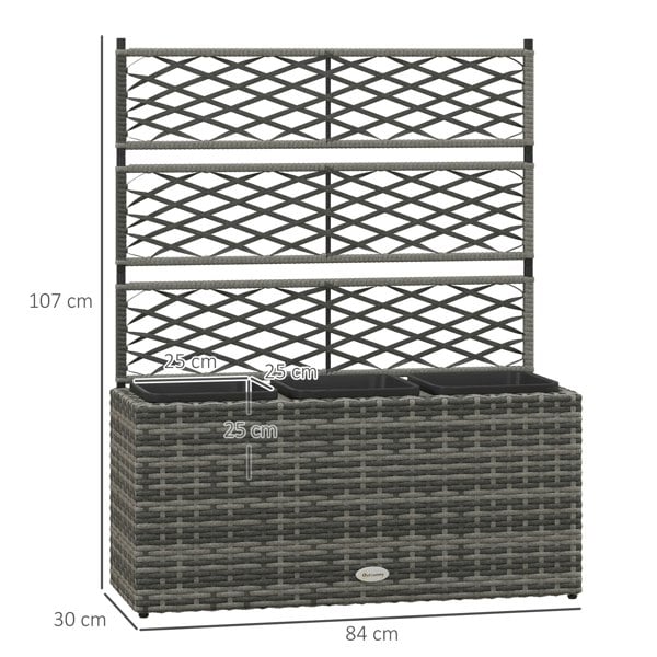 Rattan Garden Bed