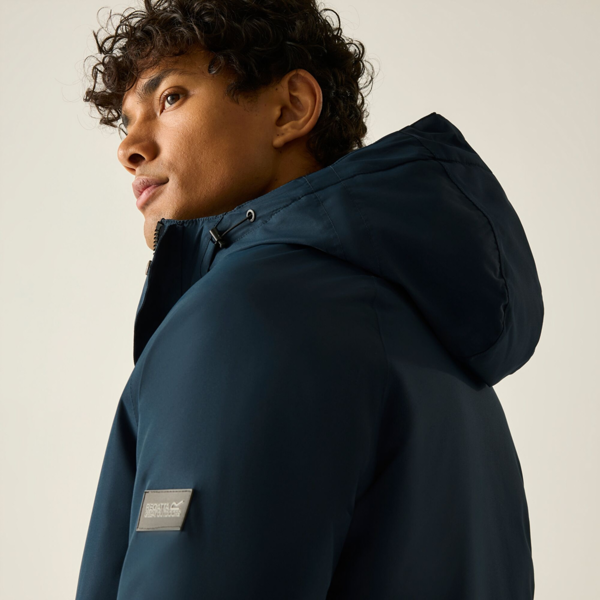 Regatta Mens Slyvan Insulated Waterproof Jacket - Navy/Grey Mirage