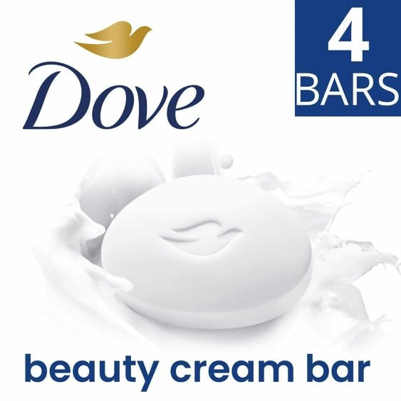 Dove Orignal Moisturising Beauty Cream Bar for Soft & Smooth Skin 4x90g, 4 Pack