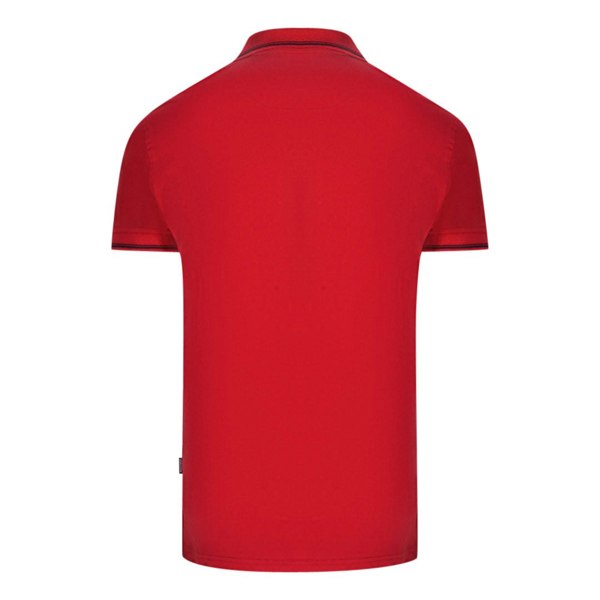 Aquascutum Aldis Tipped Polo Shirt - Red