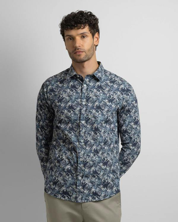 Steel & Jelly Limited Edition Navy Floral Slim Fit Shirt