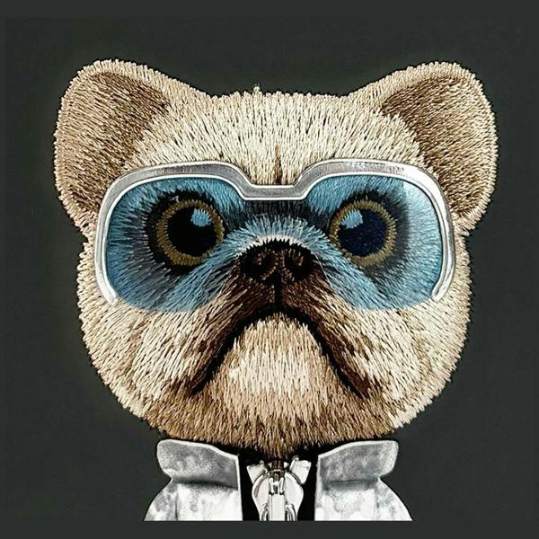 Nimmy Friends Nimmy Cool & Cute 2.0 Little Rich Tycoon Dog Case with MagSafe for iPhone 17 6.3" Black Blue - N-KMLL-IP17-01