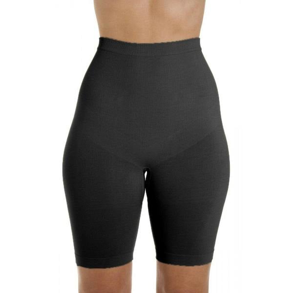 Womens Black Seamfree Shapewear Control Thigh Slimmer Support Briefs
