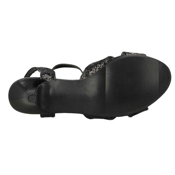 Anne Michelle Ladies Anne Michelle Peep Toe Mid Heel Sandal