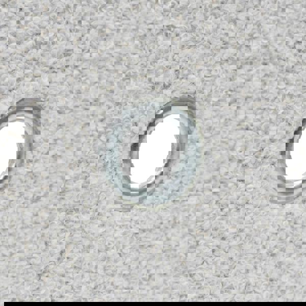 JVL Shiro Boucle Rectangular Lidded Fabric Storage Baskets for Home Organisation, Set of 2, White