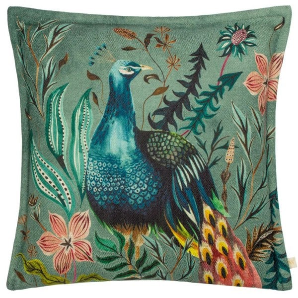 Wylder Holland Park Peacock Cushion Cover - Teal