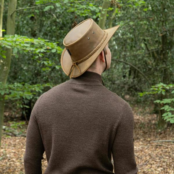 Wombat Leather The Drifter Crazy Horse leather Hat