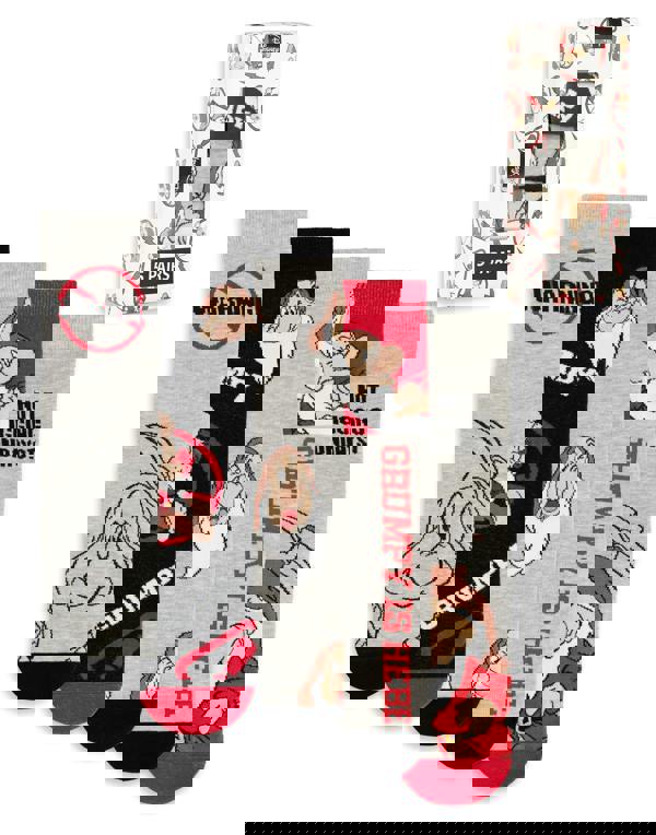 Disney Mens Multicoloured Grumpy Calf Socks Set of 5