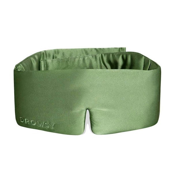 Drowsy Sleep Co Silk Sleep Mask - Pistachio Green