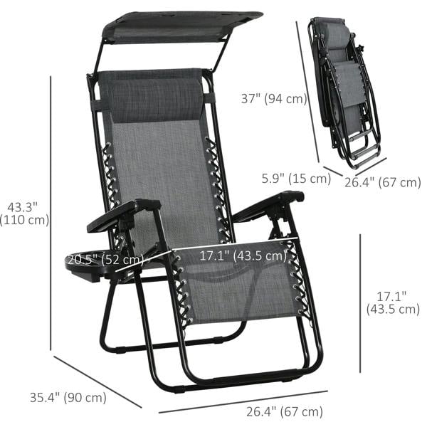 Light grey reclining chair with headrest, footrest, and armrest control pads