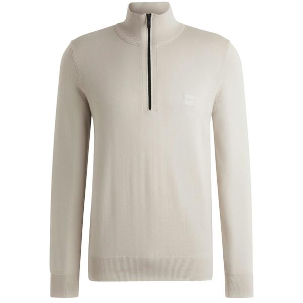Boss Kanobix S Quarter Zip Knitted Sweater